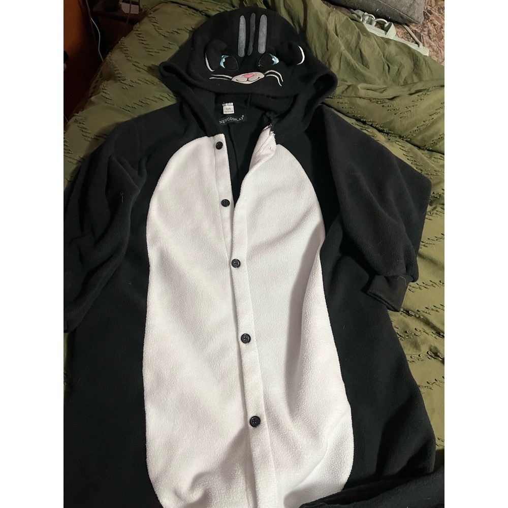 Fleece adult small cat costume/pj's